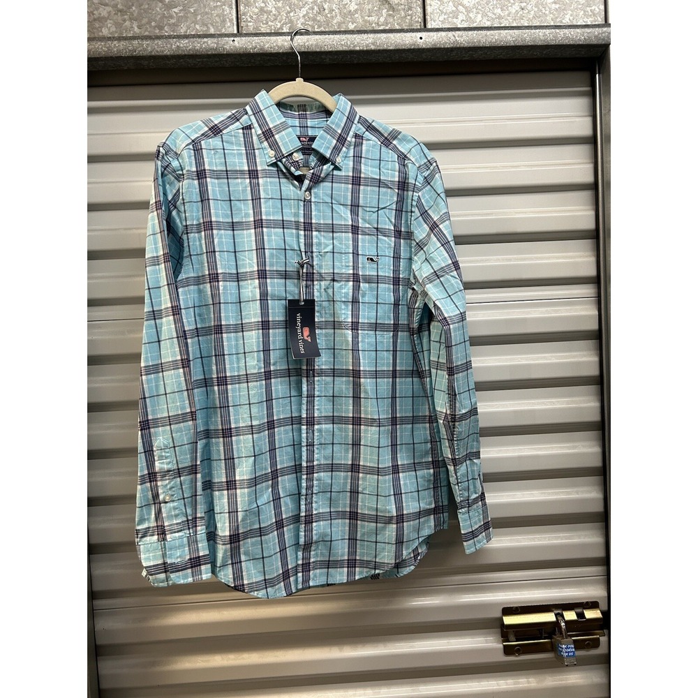 NWT Vineyard Vines Men's S Classic Fit Tucker Shirt Blue